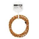[101025017] 2.5m textile cable (2x0.75mm) Braided gold