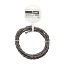 [101025019] 2.5m textile cable (2x0.75mm) Dark gray braided
