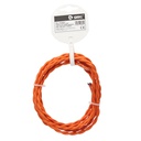 [101025021] Câble en tissu 2,5 M (2x0,75 mm) torsadé orange