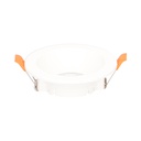 Downlight fixo redondo encastrável Undi anti-reflexo Branco