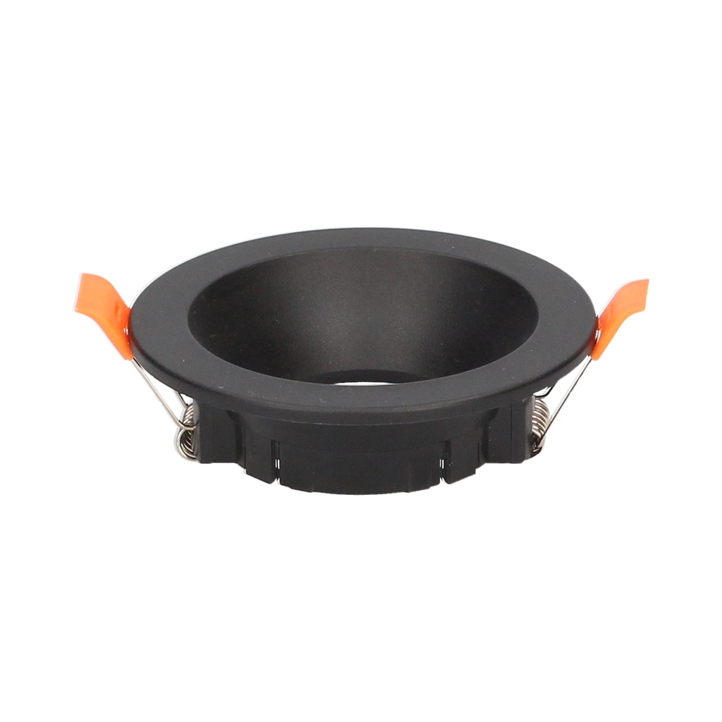 Downlight fijo redondo encastrável Undi anti-reflexo Preto