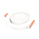 Downlight orientável redondo encastrável Undi anti-reflexo Branco