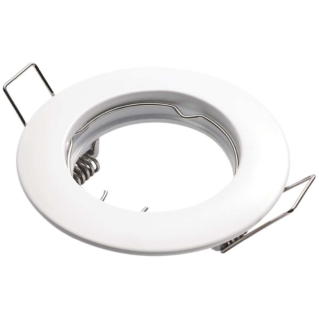 Chandur Rounded Recessed Fixed fixture for Dichroich lamps White