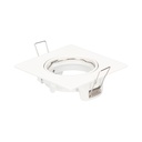 Downlight orientável quadrado encastrável Chandur Branco