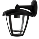 Barli series top mounted arm wall garden light E27 black