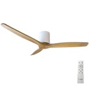 [300005045] Mucari 52' DC ceiling fan with remote control CCT 3 blades White/Wood