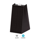 Aplique solar LED Jankia 2x2W 6500K Preto