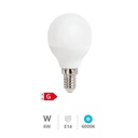 [200690074] Ampoule LED sphérique 6 W E14 6000K - Libertina