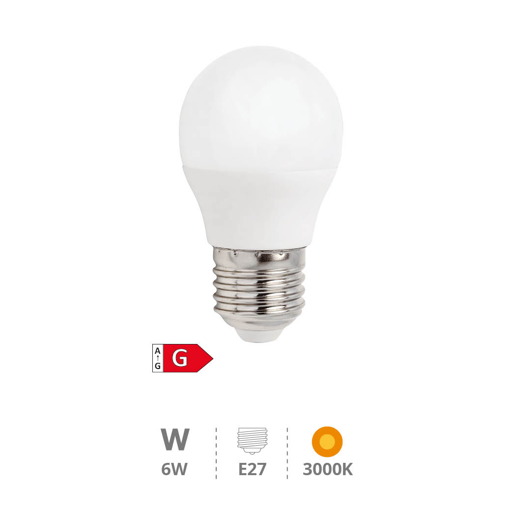 Ampoule LED sphérique 6 W E27 3000K - Libertina