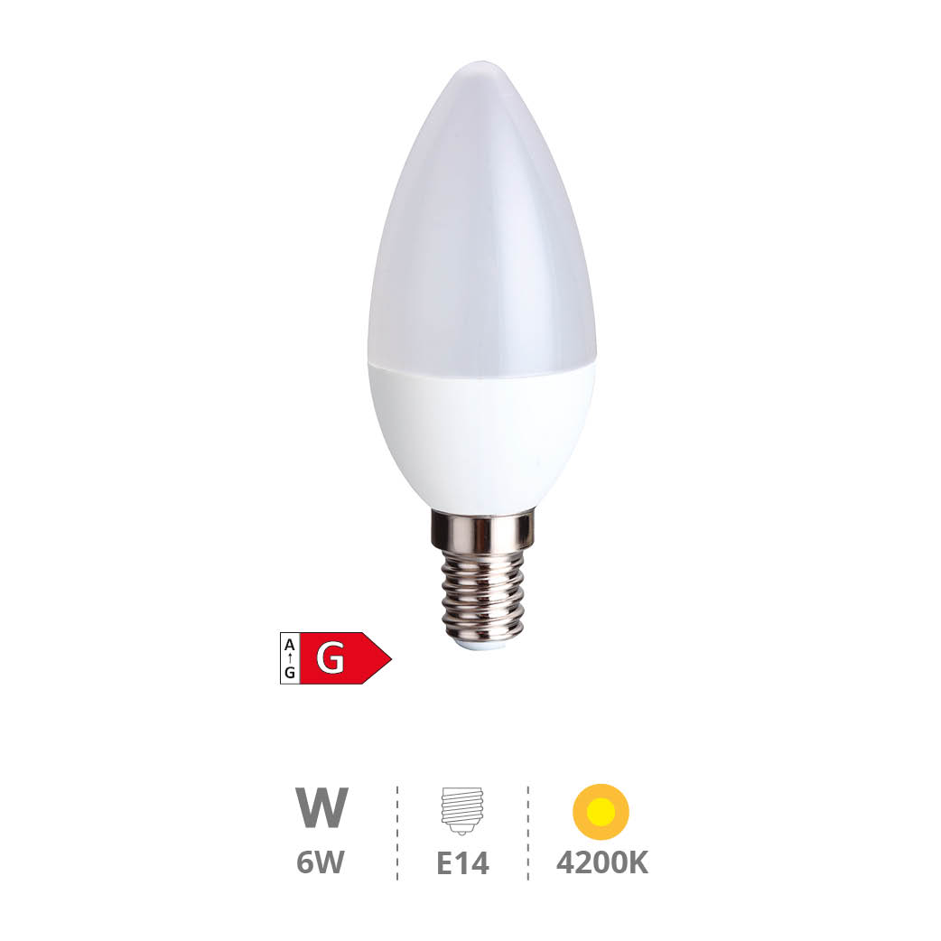 Ampoule à LED flamme 6 W E14 4200K - Libertina