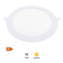 Downlight encastrável LED redonda 18 W 4000 K Branco – Libertina