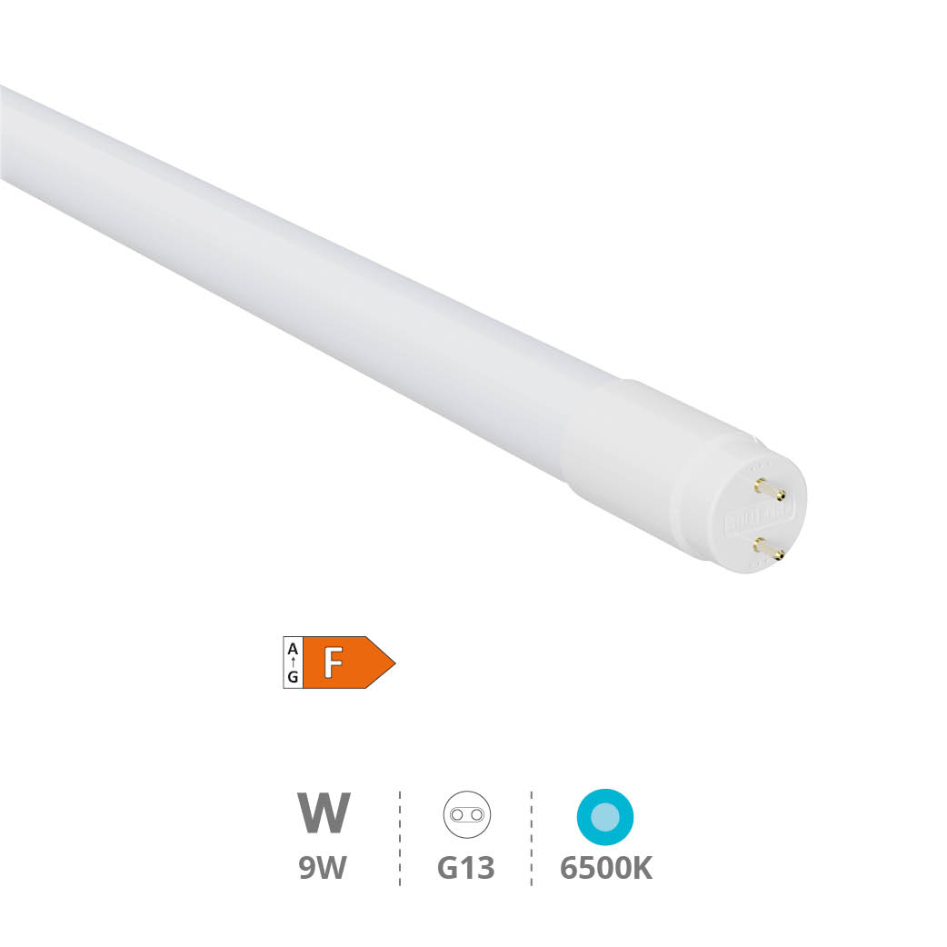 T8 Glass LED tube 9W G13 6500K 60cms - Libertina