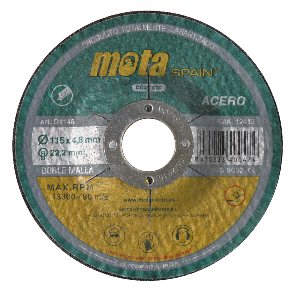 Pack of 5 grinding discs 115x4.8x22.23mm