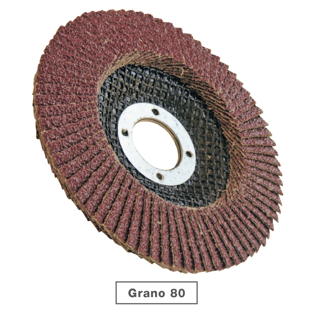 Pack of 5 sanding discs 115mm grain of 80