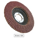 Pack of 5 sanding discs 115mm grain of 120