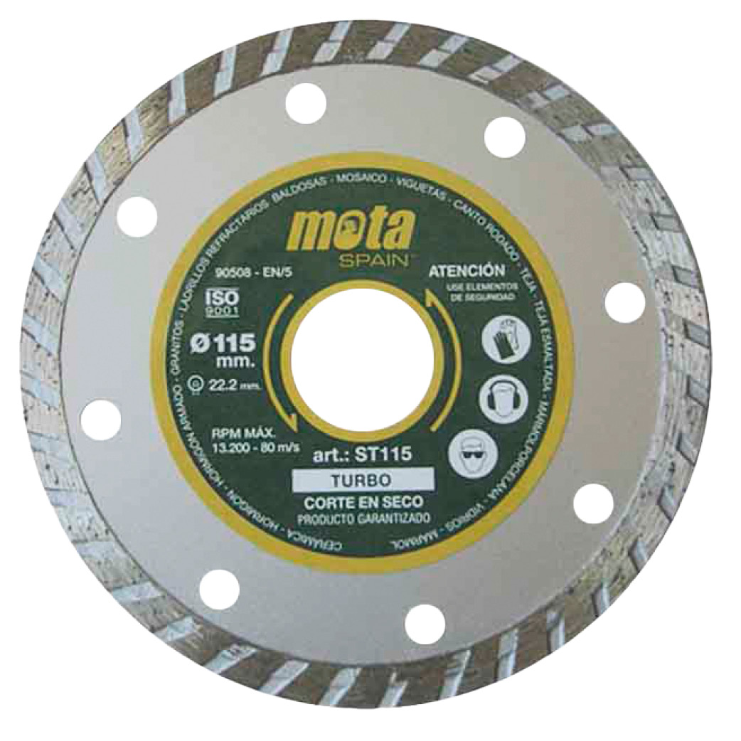 Diamond disc dry cutting 115mm