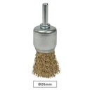 Wire brush with 26mm spike