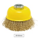 Oval wire brush with 100mm spike