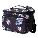 [401055008] Thermal bag for food 8,5L black with flowers