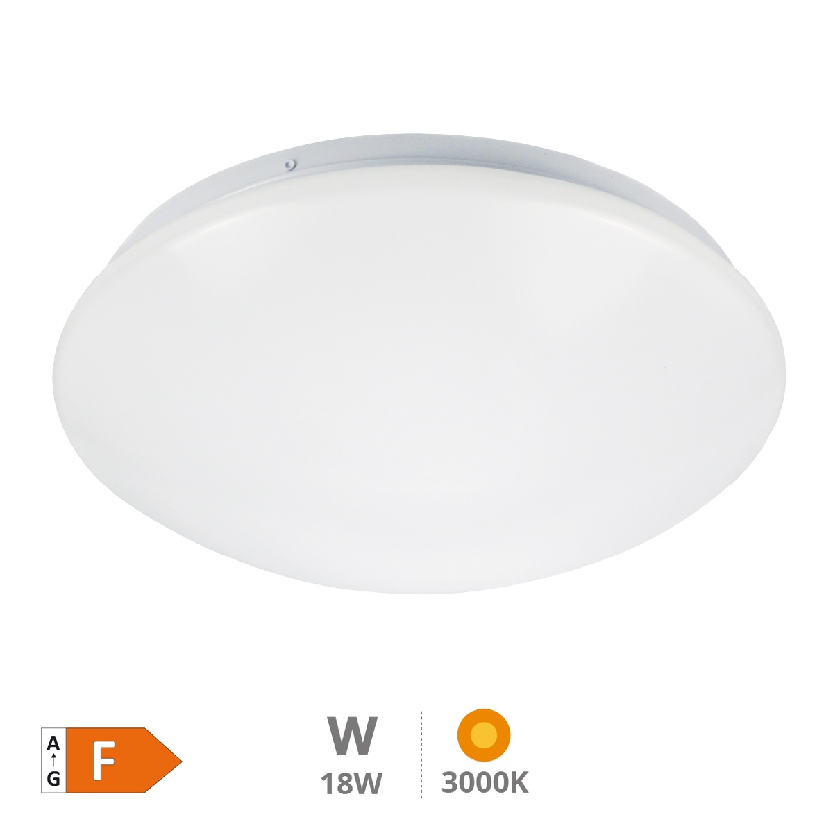Plafón techo LED Birai 18W 3000K
