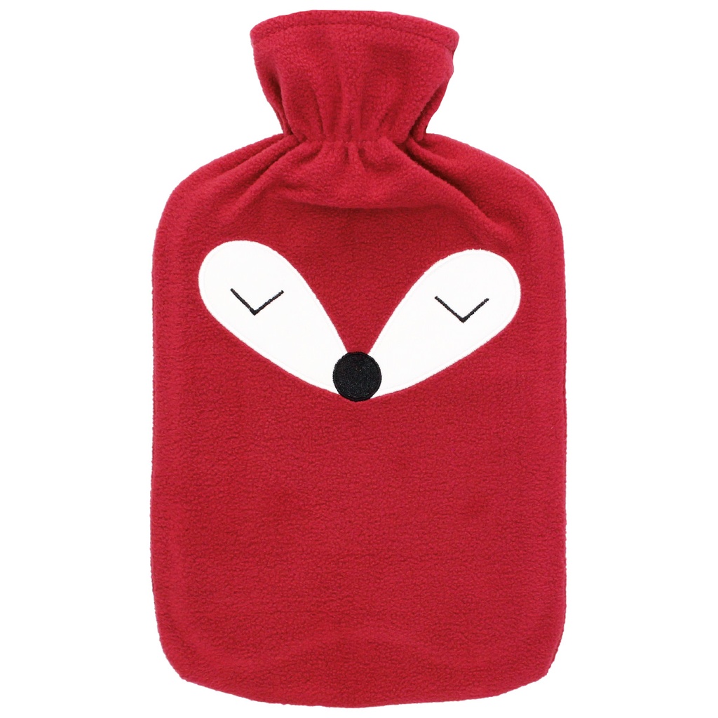 Hot water bag 2L red fox