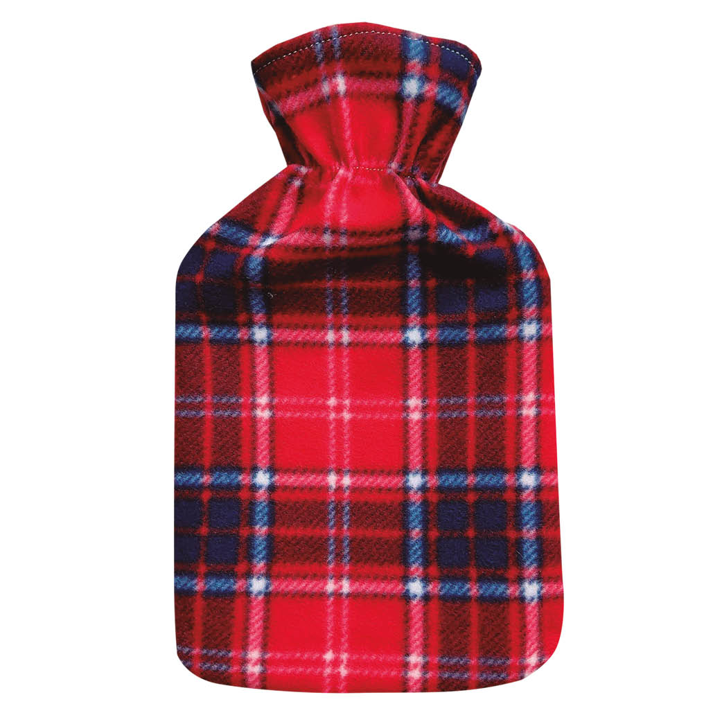 Bolsa de agua caliente 2L Cuadro escocés rojo