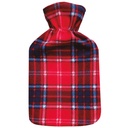 Botija de água quente 2 l Quadro escocês vermelho