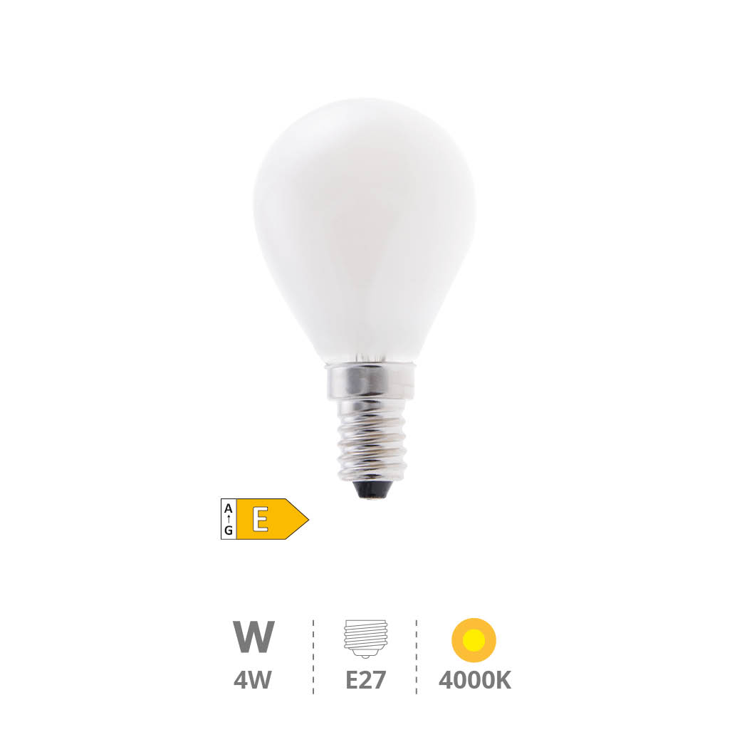 Ampoule LED sphérique Série Cristal 4 W E14 4000K