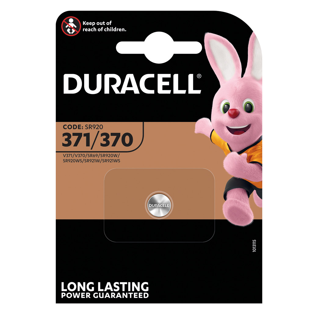 Pile pour montre Duracell 370/371 (SR69) Blister 1 u