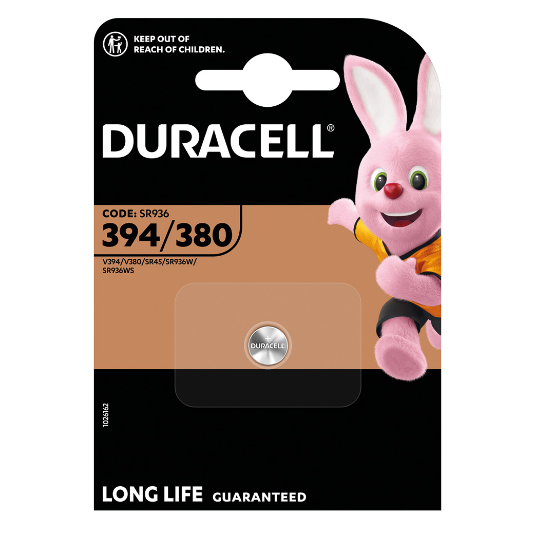 Pile pour montre Duracell 394 (SR45) Blister 1 u