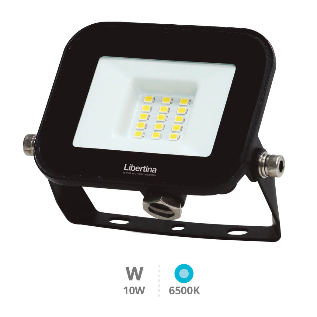 LED floodlight 10W IP65 6500K Libertina Black