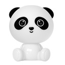 Luz de noche infantil LED Panda 2,5W RGB + luz día batería recargable Blanco