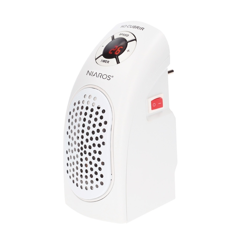 Mini chauffage sans fil Bardei Max. 400W Blanc