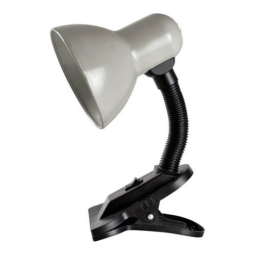 Saidu desk lamp with clamp E27 grey
