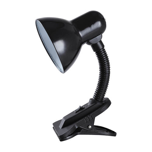 Lampe de bureau à bras articulé à pince Saidu E27 noire