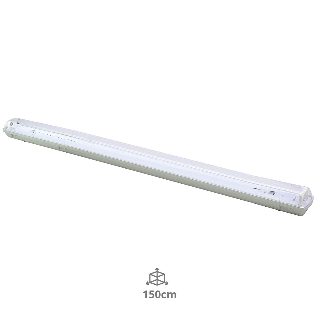 LED Triproof for Double LED T8 tube 2x150cms