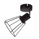 Aplique de teto simples série Bhani E27 Preto