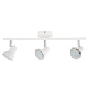 Aplique de teto com três focos linear Série Kaitola GU10 Branco
