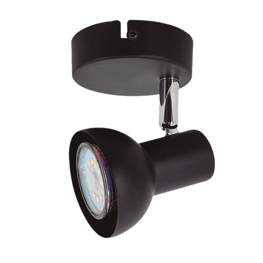 Aplique de teto simples Série Kaitola GU10 Preto
