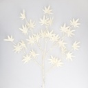 [204690006] Rama decorativa LED de hojas de arce blancas 0,70M Luz cálida