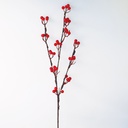 0,75M Decorative LED branch with red berry Warm White