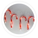 1,5M LED garland with candy canes Warm White