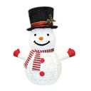 Foldable LED Snowman 700mm 8 Functions Warm White