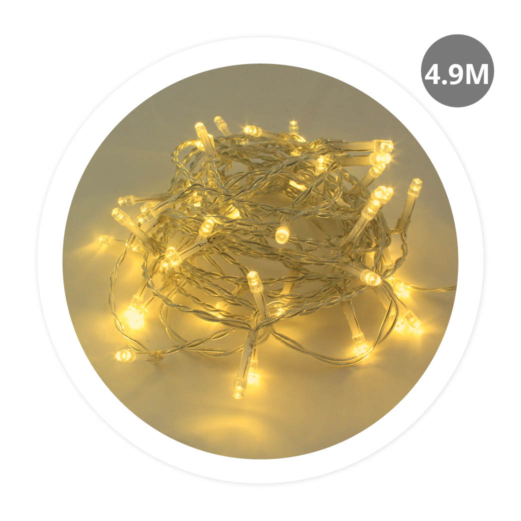 4,9M Copper LED garland 8 Funtions Warm White