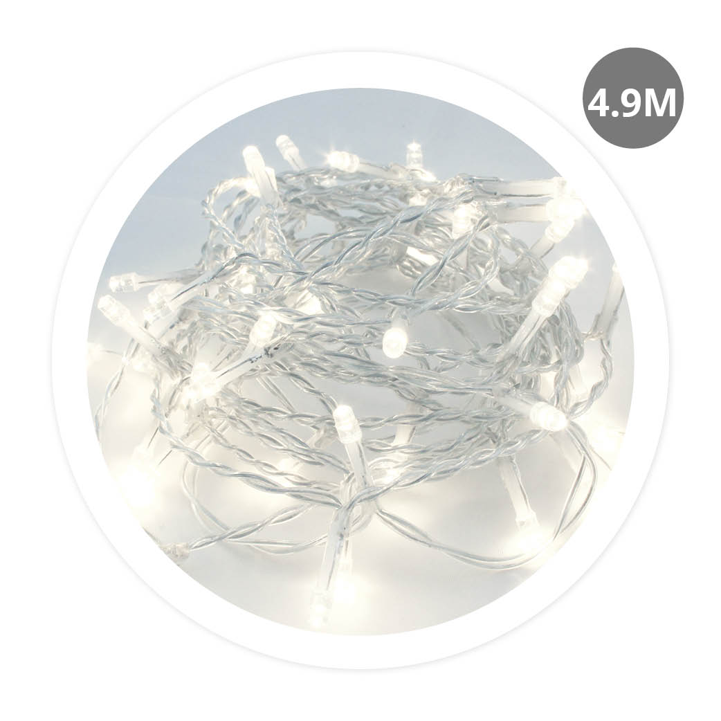 Guirlande fil de fer LED 4,9 M 8 fonctions lumière froide