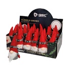 Gnomo de Natal Rubbels de 13 cm, vermelho e cinza - 24 unidades por caixa