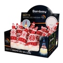 Lutin de Noël LED Nefti 16 cm 2xLR44 Rouge et blanc - boîte prés. 12 u