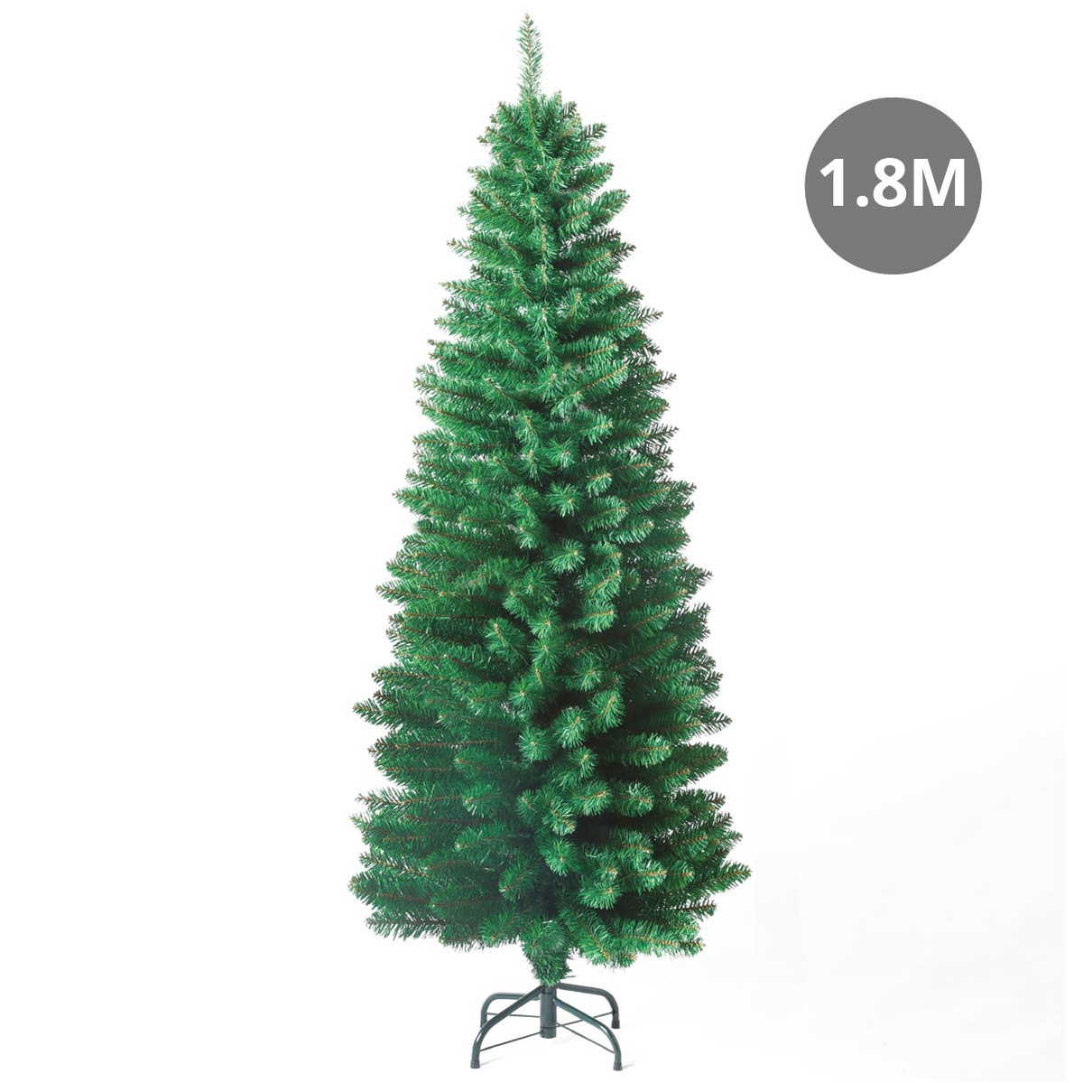 Árbol de navidad artificial tipo lápiz Bousso 1,8M 580 ramas