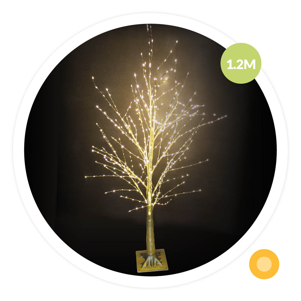 Árbol decorativo LED Sirka 1,2M Dorado