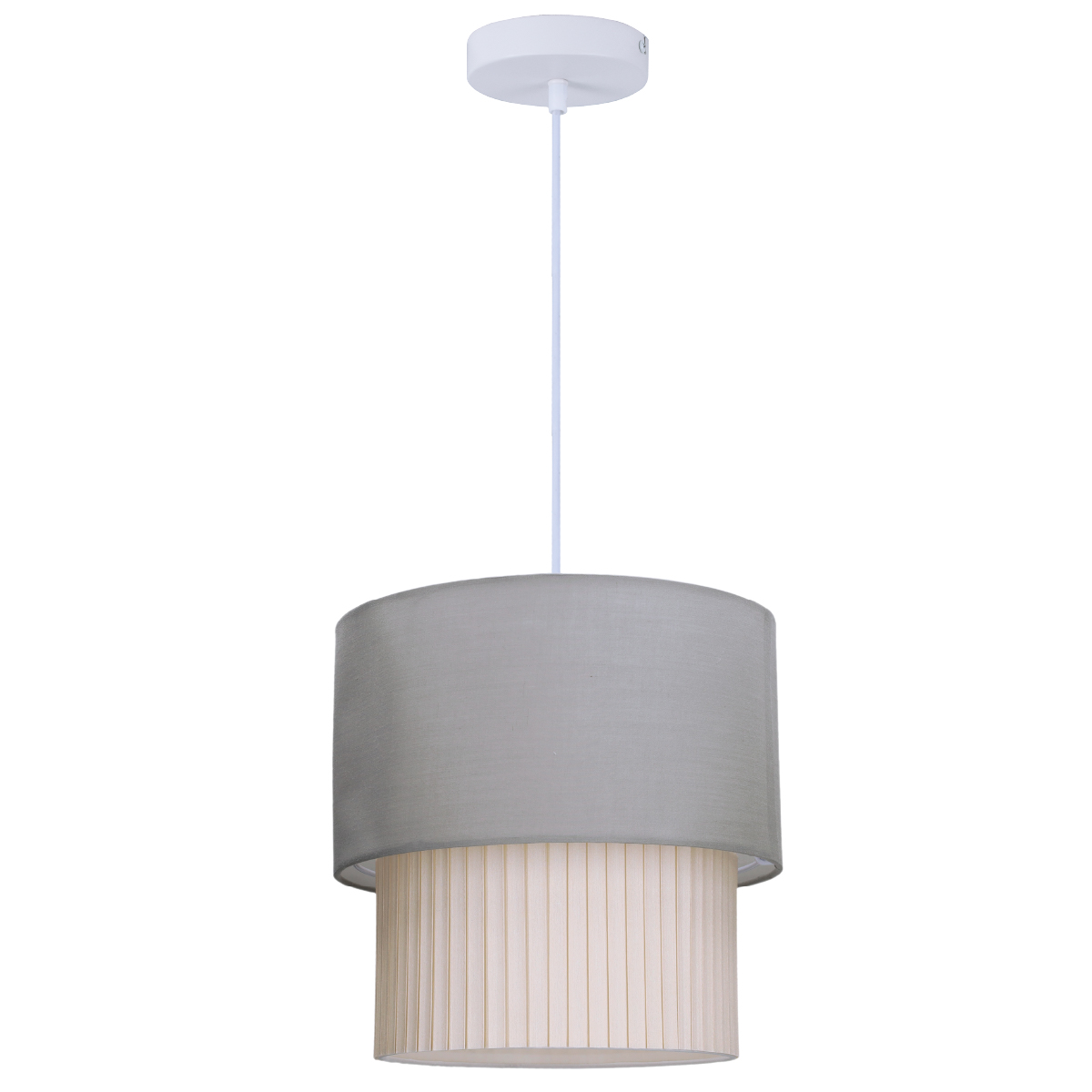Lámpara de techo colgante Serie Batwe E27 Ø280mm Gris
